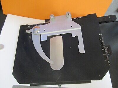 OLYMPUS JAPAN XY STAGE TABLE SPECIMEN PRO MICROSCOPE PART AS PICTURED &A2-A-69