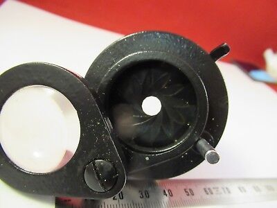 WILD SWISS M11 CONDENSER + IRIS MICROSCOPE PART OPTICS AS PICTURED &P7-FT-93