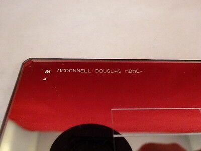 VINTAGE McDONNELL DOUGLAS OPTICAL COMPONENT MASK AS IS OPTICS #80-48