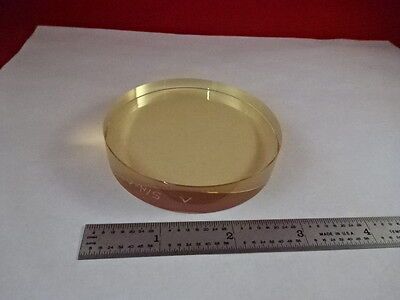 OPTICAL FLAT 3" DIAMETER UNCOATED 1/10 WAVE ZERODUR LASER OPTICS AS IS #80-05