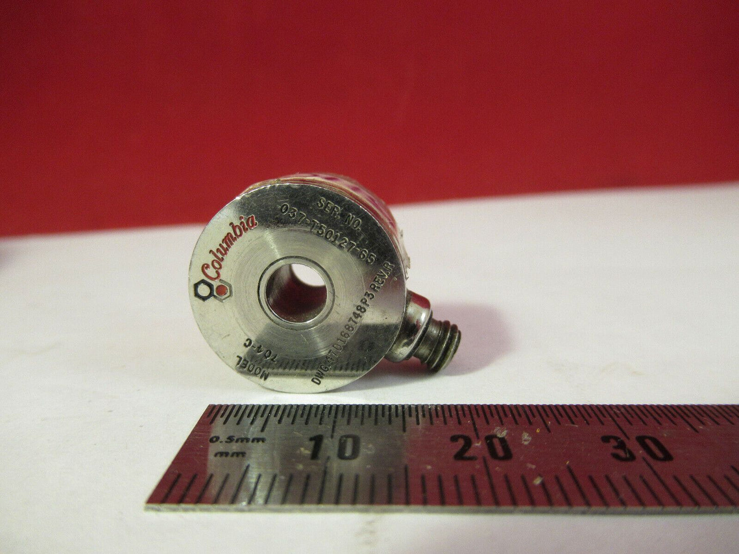 COLUMBIA RESEARCH 704-C ACCELEROMETER VIBRATION SENSOR AS PICTURED #6-DT-89