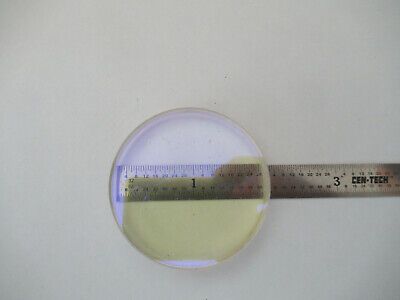 OPTICAL FLAT FUSED SILICA 2" DIAMETER LASER OPTICS AS PICTURED &F5-A-07