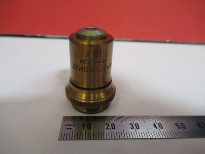 ANTIQUE APO BAUSCH LOMB OBJECTIVE 10X  MICROSCOPE PART AS PICTURED &S9-A-55