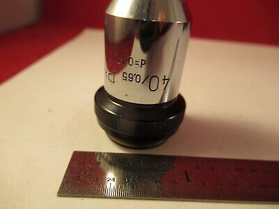 WILD HEERBRUGG SWISS 40X PH PHASE OBJECTIVE MICROSCOPE PART AS PICTURED &FT-6-24