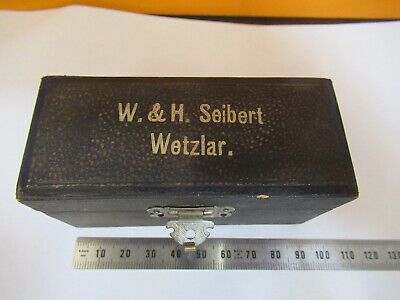 ANTIQUE RARE SEIBERT EMPTY BOX MICROSCOPE PART AS PICTURED 4B-FT-19