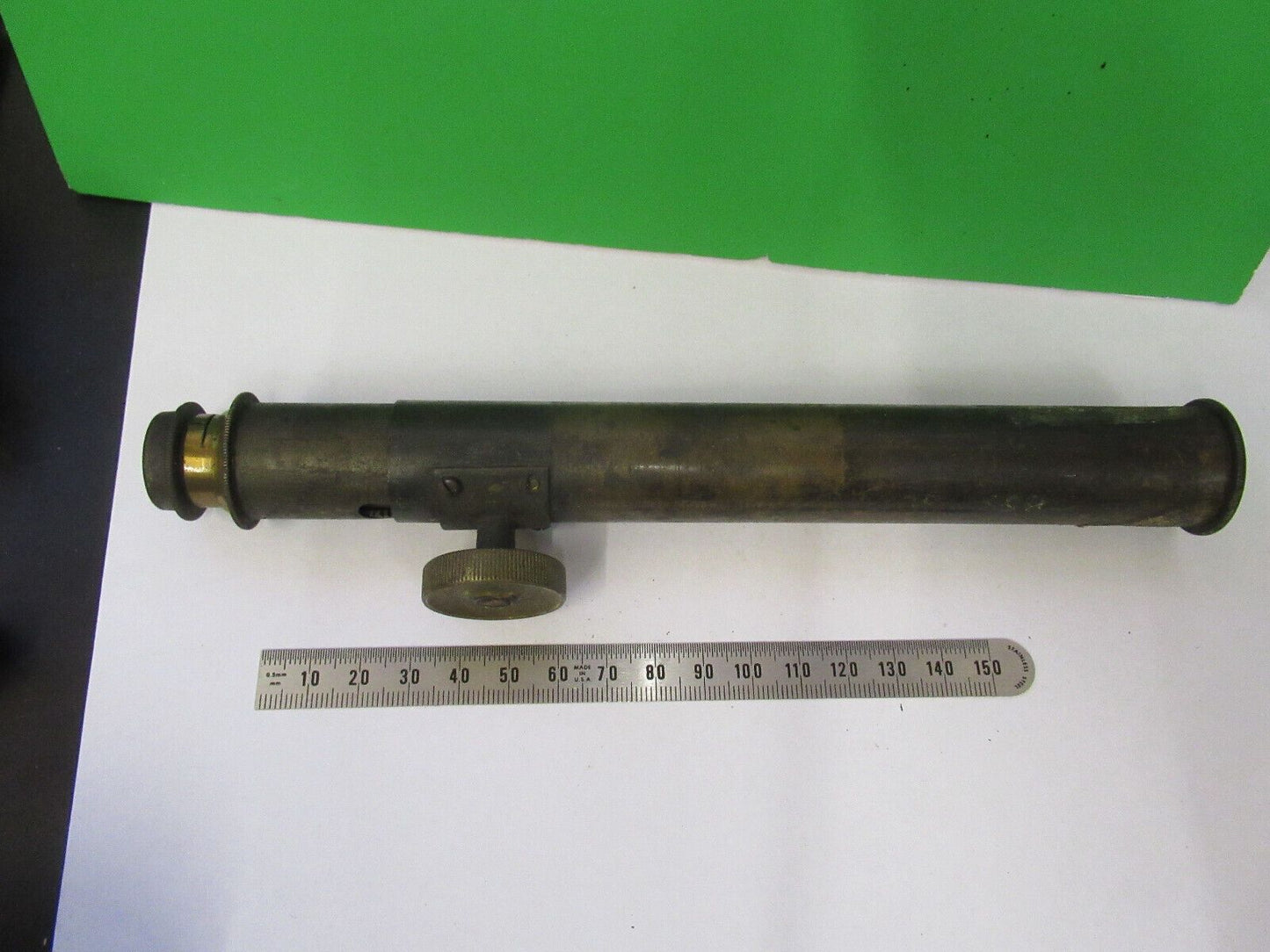 ANTIQUE BRASS STAGE TUBUS UNKNOWN RARE TELESCOPE PART AS PICTURED &Z4-B-84