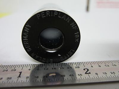 MICROSCOPE EYEPIECE LEITZ WETZLAR GERMANY PERIPLAN 10X OPTICS BIN#G5-H-18