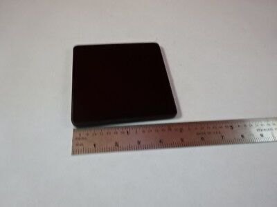 OPTICAL GLASS SQUARE DARK FILTER OPTICS AS IS #91-27