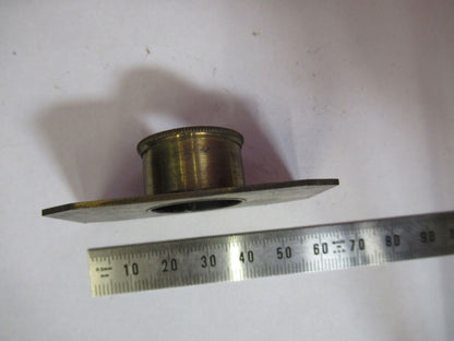 ANTIQUE BRASS COMPRESSORIUM  SLIDE UK MICROSCOPE PART AS PICTURED &S9-A-65