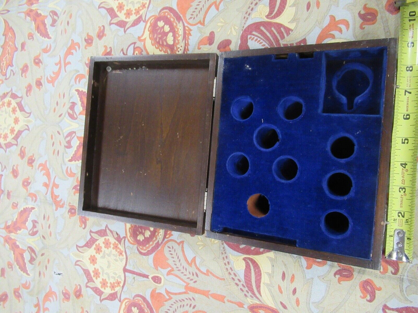 ANTIQUE WOOD CABINET EMPTY SPENCER POL ACCESSORIES BOX MICROSCOPE PART LOBBY