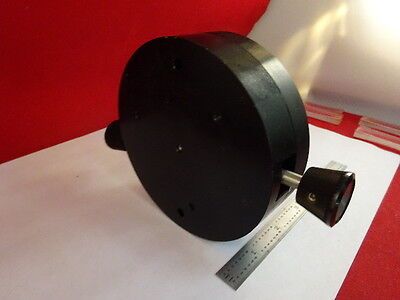 OPTICAL ROTATABLE ALUMINUM MOUNTING TABLE STAGE LASER OPTICS AS IS #80-07