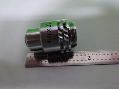 MICROSCOPE PART OBJECTIVE LEITZ GERMANY 10X OPTICS AS IS BIN#72-64