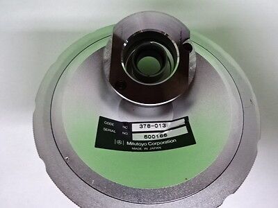 MICROSCOPE PART MITUTOYO JAPAN NOSEPIECE LARGE OBJECTIVE OPTICS AS IS B#F5-C-09