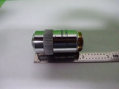 MICROSCOPE PART LEITZ GERMANY OBJECTIVE 10X 170- FLUOTAR OPTICS AS IS BIN#W7-93