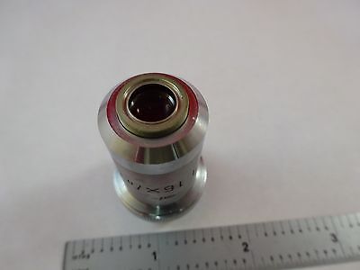 MICROSCOPE PART OBJECTIVE PL 16X LEITZ GERMANY OPTICS AS IS BIN#R2-C-07