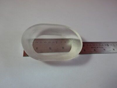 OPTICAL OVAL GLASS PRE-FORM POLISHED FACE MIL SPEC USA OPTICS AS PICTURED &94-72