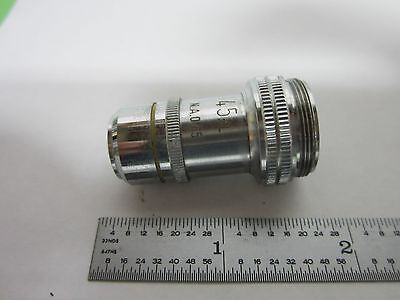 MICROSCOPE PART OBJECTIVE WOLFE WETZLAR GERMANY 45X OPTICS AS IS BIN#Q8-64