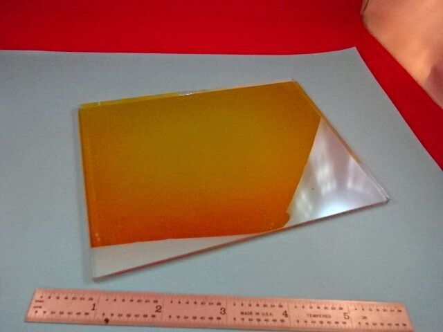 OPTICAL DICHROIC PLATE GLASS OPTICS AS IS #19-A-14