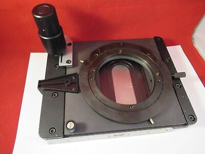 LEICA DMR GERMANY STAGE TABLE POL ROTATES 563546 POLARIZATION MICROSCOPE 90-FT97