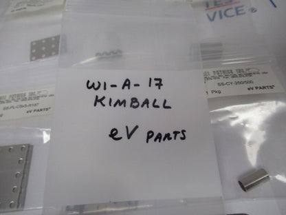 KIMBALL PHYSICS eV PARTS LOT HIG VACUUM RATED AS PICTURED  #W1-A-17