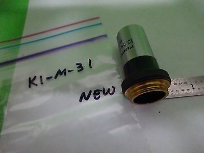 MICROSCOPE PART OBJECTIVE AUS JENA 12.5X PLANACHROMAT OPTICS AS IS BIN#K1-M-31