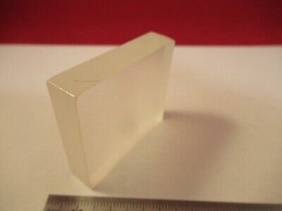 OPTICAL FLAT GLASS BLOCK DULL POLISHED SIDES OPTICS AS PICTURED &FT-4-47B