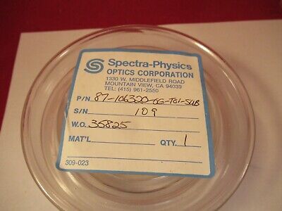 OPTICAL FLAT 1/10 WAVE ZYGO UNCOATED FUSED SILICA 3" DIAMETER OPTICS &14-A-09