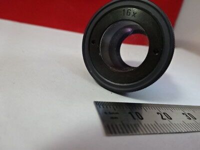 RARE OPTICAL OCULAR 16X EYEPIECE UNKNOWN MAKER OPTICS MICROSCOPE PART #5-A-68