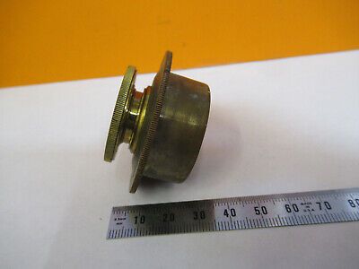 ANTIQUE SEIBERT BRASS POLARIZER GERMANY MICROSCOPE PART AS PICTURED P9-A-51