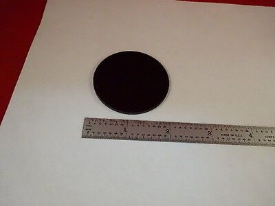 OPTICAL ROUND RED GLASS FILTER LASER OPTICS OPTICS AS IS #46-B-01