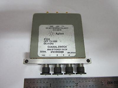 AGILENT HP COAXIAL SWITCH 8763A RF MICROWAVE FREQUENCY #1E-M-3