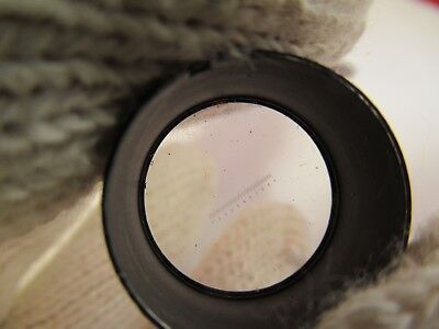 OPTICAL MOUNTED RETICLE MICROMETER MICROSCOPE PART AS PICTURED &39-A-58