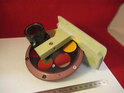 REICHERT MET POLYVAR FILTER WHEEL OPTICS MICROSCOPE PARTAS PICTURED #10-A-06