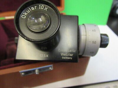 ANTIQUE LEITZ GERMANY FILAR EYEPIECE MICROSCOPE PART AS PICTURED &Q9-A-102