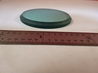 MICROSCOPE PART LEITZ GERMANY BLUE GLASS FILTER BEVELED OPTICS AS IS B#U3-B-16