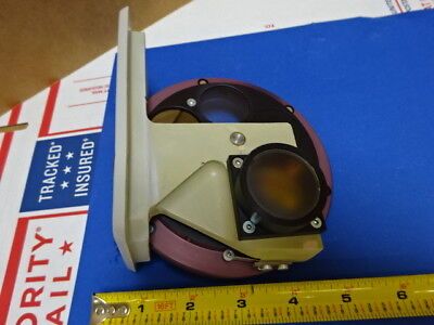 MICROSCOPE PART REICHERT LEICA POLYVAR FILTER WHEEL OPTICS AS IS #65-A-23