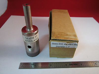 OPTICAL TOOL GLASS DIAMOND DRILL 1" DIAMETER FOR LENSES LASER OPTICS BIN#3K