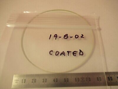 OPTICAL COATED FLAT GLASS FILTER OPTICS AS PICTURED &19-B-02