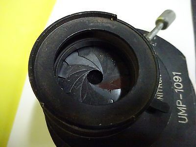 FOR PARTS MICROSCOPE MAGNIFICATION CHANGER + IRIS UNITRON UMP-1091 AS IS B#P7-22