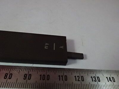 LAMBDA FILTER SLIDE FILTER AUS JENA GERMANY MICROSCOPE PART AS PICTURED #5-A-63