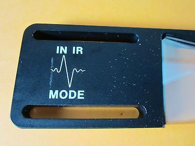 MICROSCOPE OPTICAL SPECTRA TECH INFRARED FILTER SLIDE LASER OPTICS BIN#D6-12