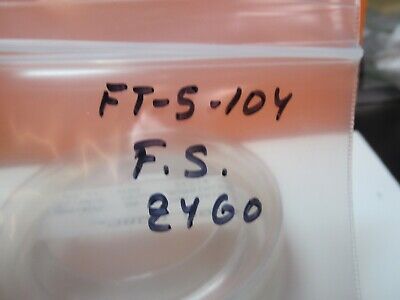 ZYGO OPTICAL FLAT FUSED SILICA UNCOATED 3" DIAMETER OPTIC AS PICTURED &FT-5-104