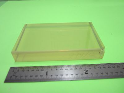 OPTICAL ZERODUR BRICK POLISHED + DULL SURFACES [CHIPPED] LASER OPTICS BIN#37-22