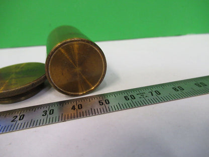 ANTIQUE BRASS Reichert Austria RARE EMPTY OBJECTIVE CANISTER AS PICTURED &5-b-16