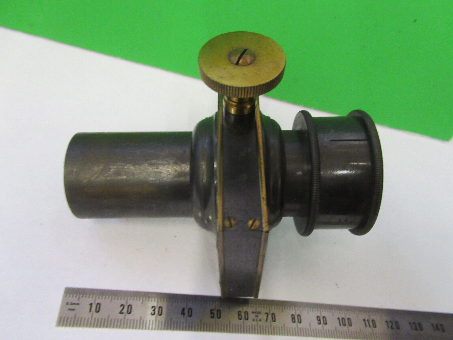 ANTIQUE BRASS SLIP ADJUST UNKNOWN RARE COLLIMATOR SCOPE PART AS PICTURED Z4-B-87