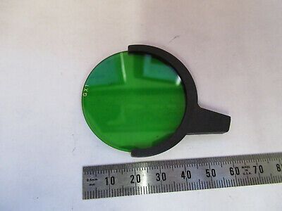 CARL ZEISS GREEN MOUNTED FILTER OPTICS MICROSCOPE PART AS PICTURED &93-A-29