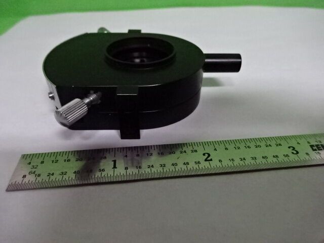 MICROSCOPE PART ZEISS GERMANY POLMI SLIDE DIAPHRAGM IRIS POL OPTICS AS IS #AQ-10