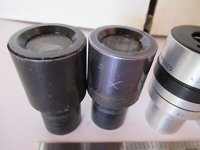 FOR PARTS LOT 4 EA AO + BAUSCH EYEPIECES OCULAR MICROSCOPE PART OPTICS #60-A-10