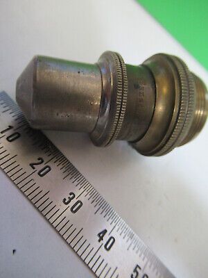 ANTIQUE BRASS BAUSCH LOMB OBJECTIVE MICROSCOPE PART OPTICS AS PICTURED &z9-a-107