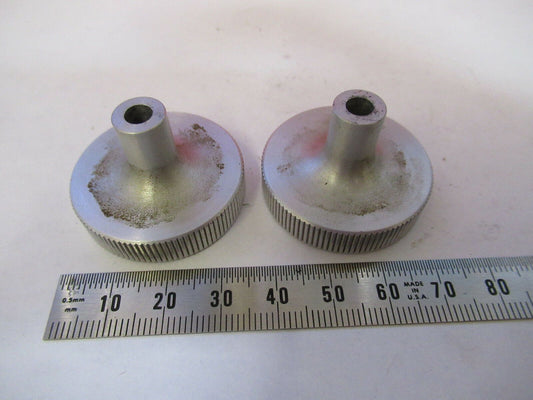 BAUSCH LOMB PAIR KNOBS ANTIQUE MICROSCOPE PART AS PICTURED #P8-A-60